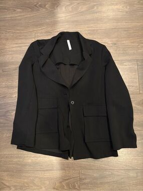 Fabletics Black Single-Button Blazer